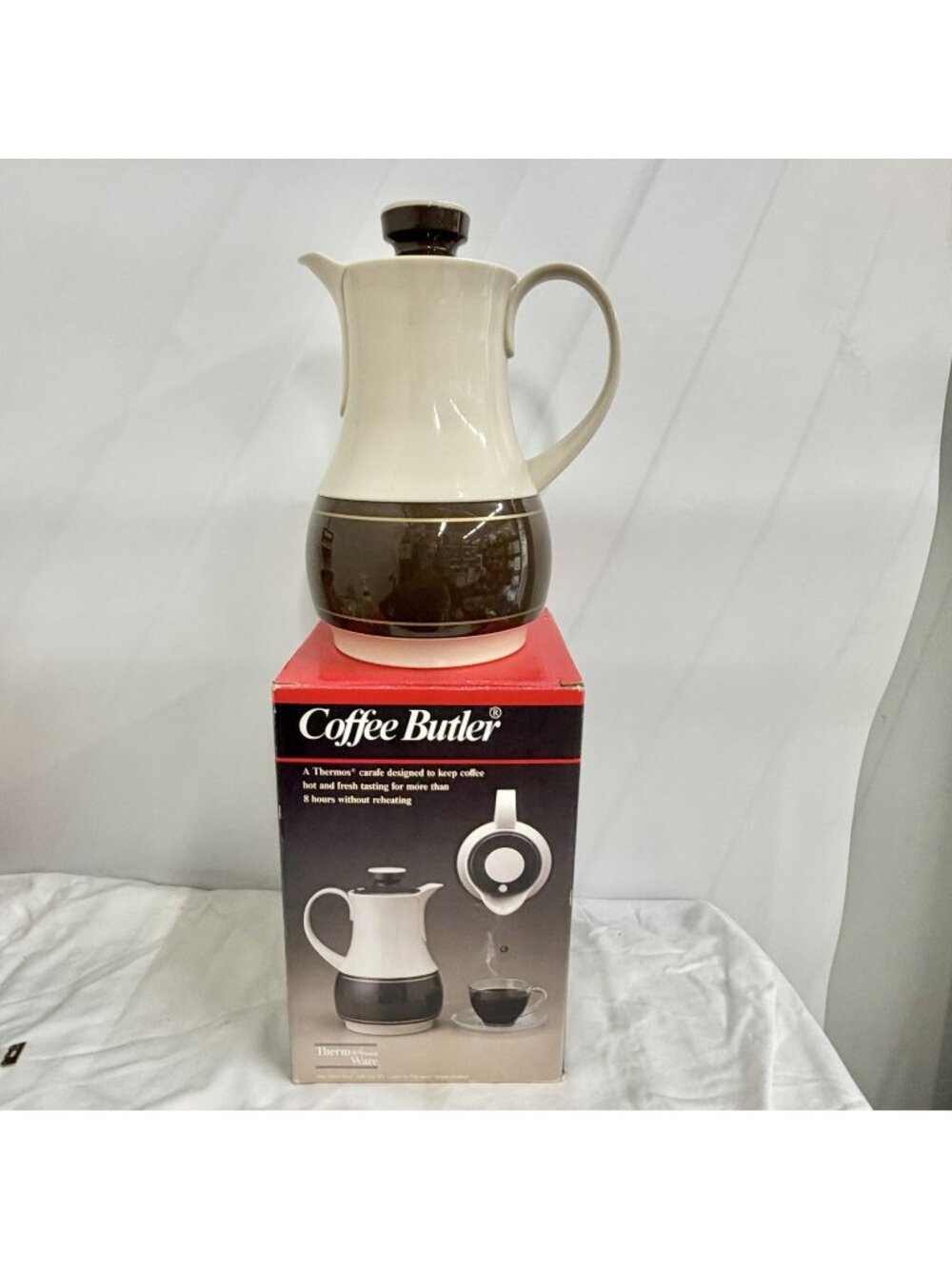 Vintage Thermos Coffee Butler No 570 West Germany Scandinavian MCM Carafe NIB